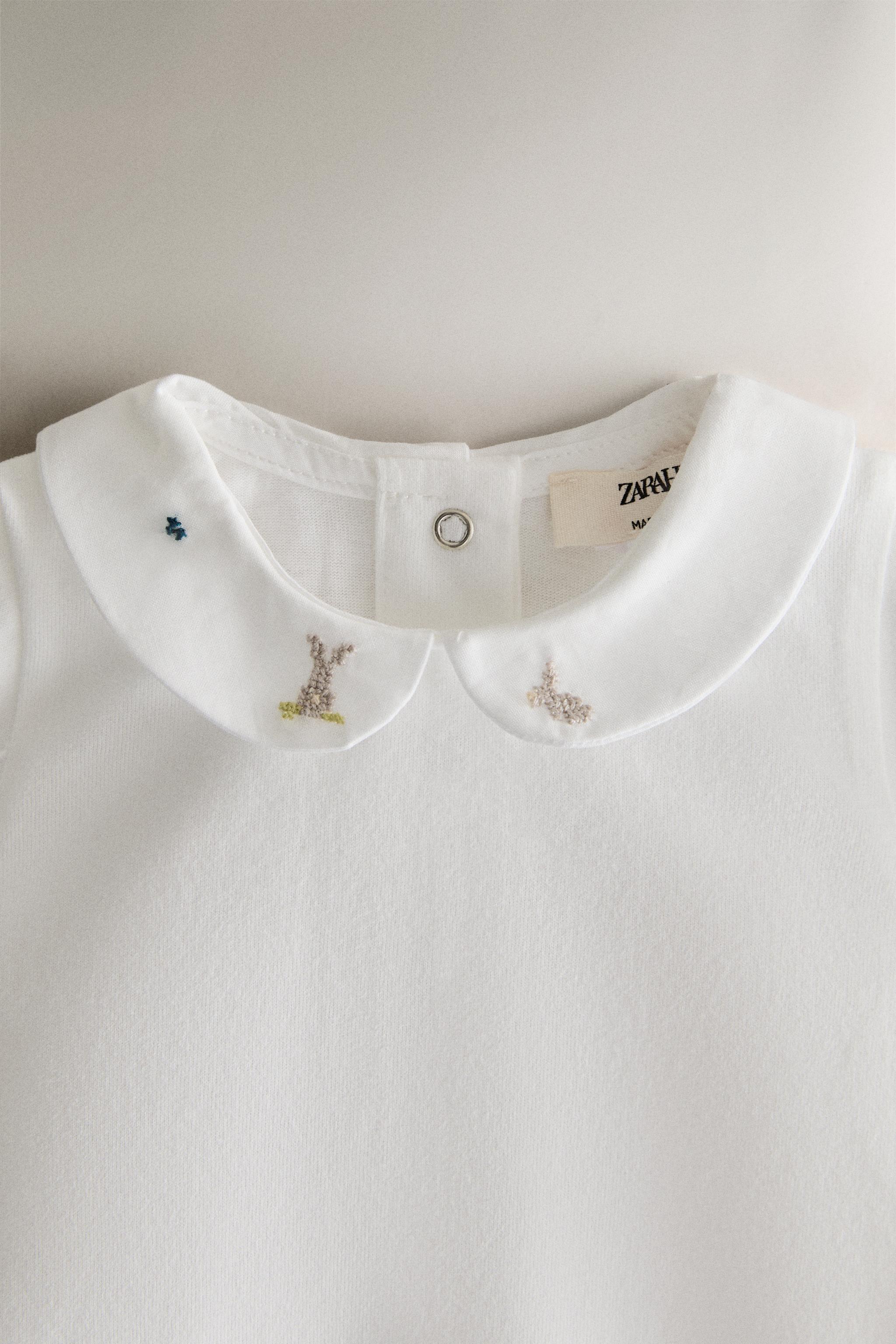 KIDS RABBIT AND FLORAL BODYSUIT